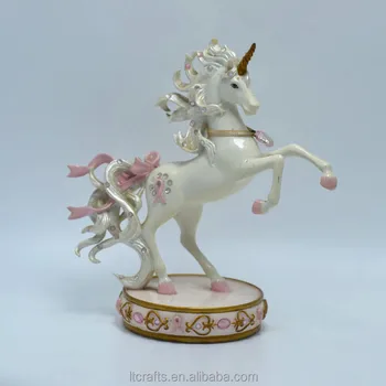 white unicorn figurine