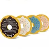 4Pcs/Lot Round Donut Coaster Drink Bottle Beer Beverage Cup mat Pads plastics coasters Kitchen Table Decoration Accessories