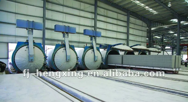 Firewall autoclave areated concrete block production line AAC block machine