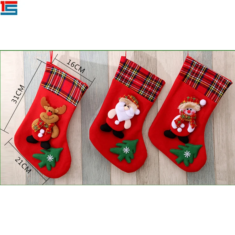 Xmas Decorations Santa Claus Socks Christmas Ornaments Buy