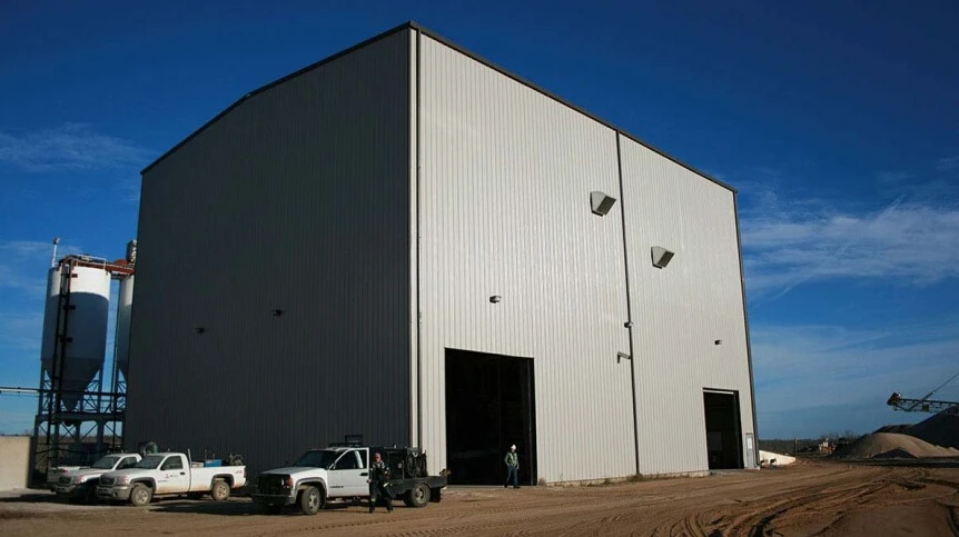 prefab steel structure small hangar, finished warehouses
