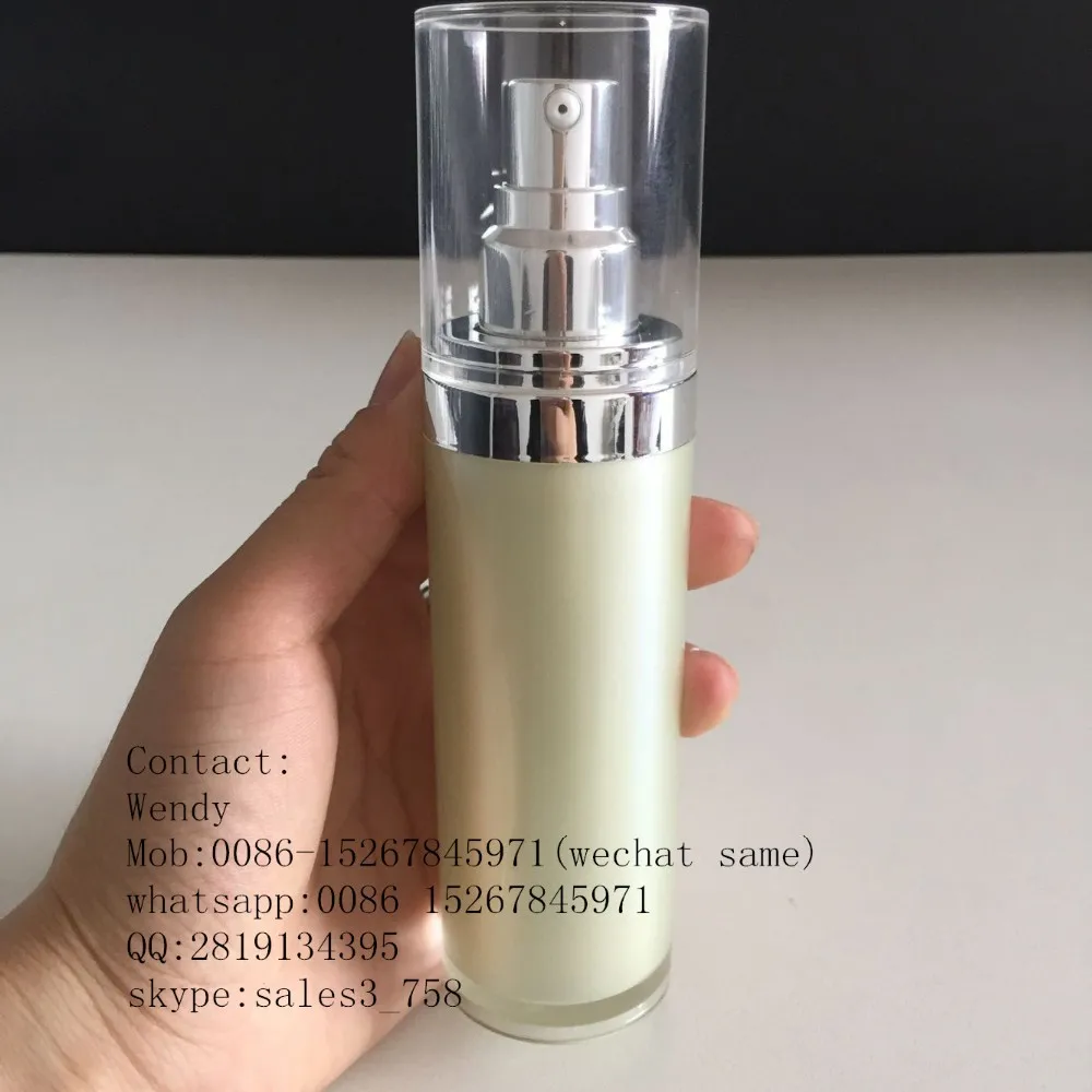 2oz Aqua Color Cosmetic Serum Bottle/60ml Simple Type Acrylic Essence