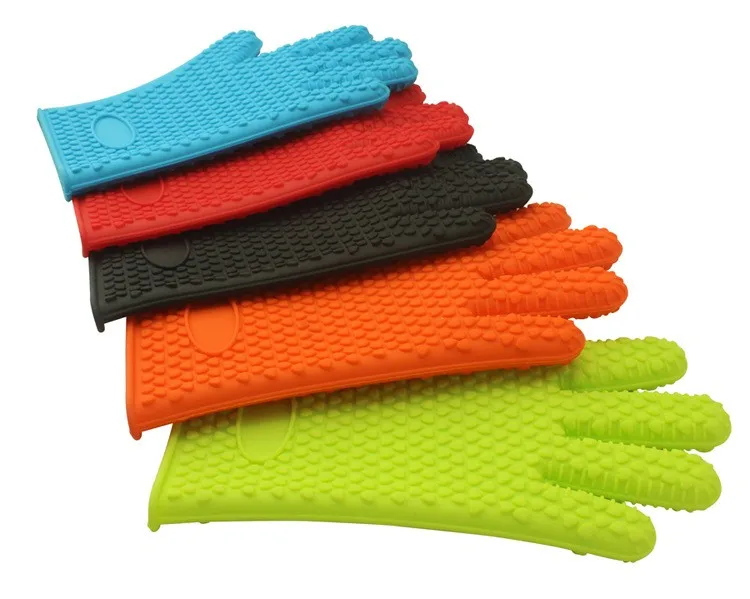 Silicone Heat Resistant Bbq Washing Silicone Kitchen Oven Gloves Buy