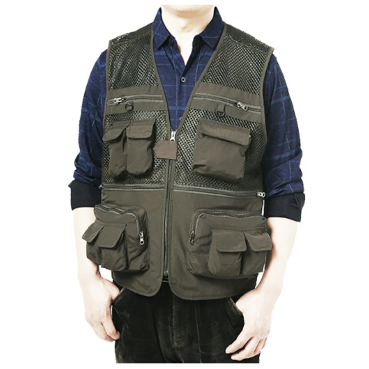 Photography Vest Camera Jacket With Multi Pockets For Men Outdoor