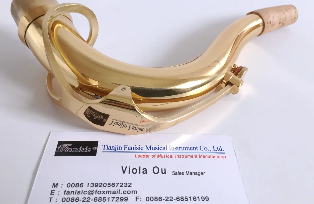 Wholesale Professional B tenor saxophone with gold lacquer surface