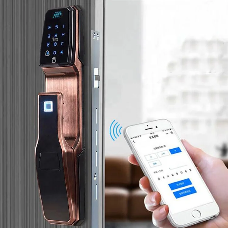 智能电子门锁智能数字门锁与指纹密码系统 - buy door lock smart