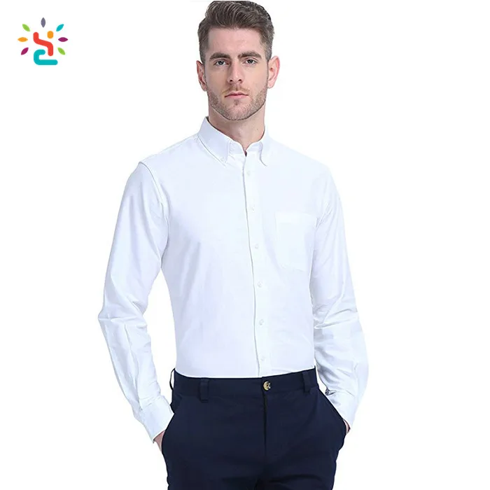 mens fitted dress shirts button down collar