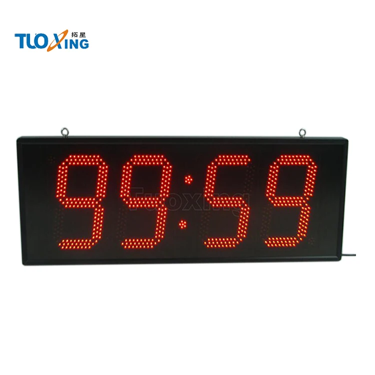 12 Inch 4 Digits Led Indoor Outdoor Wall Clock Machine Buy Wall Clock