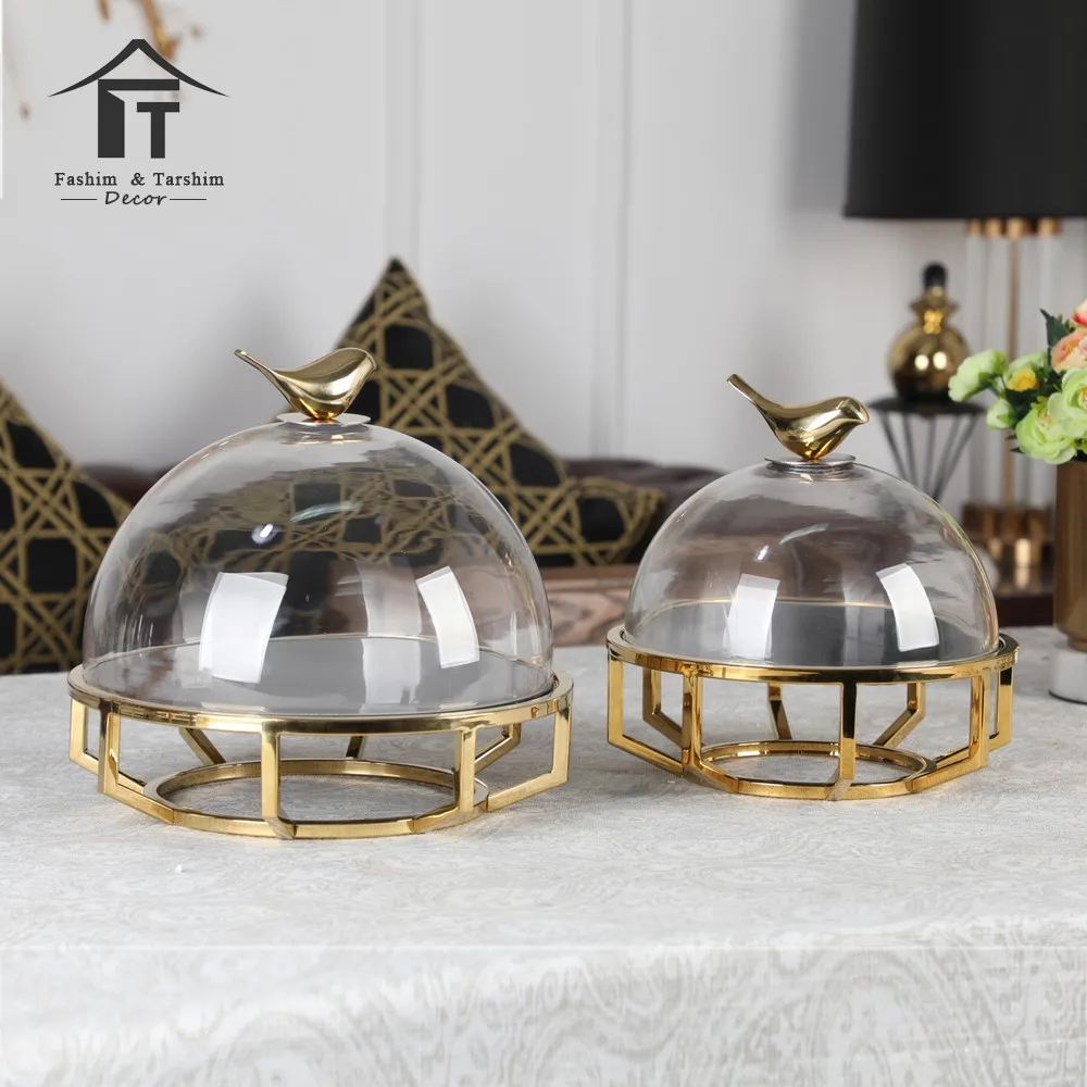 Glass Dome Decor Vases For Home Modern Tabletop Wedding Centerpieces