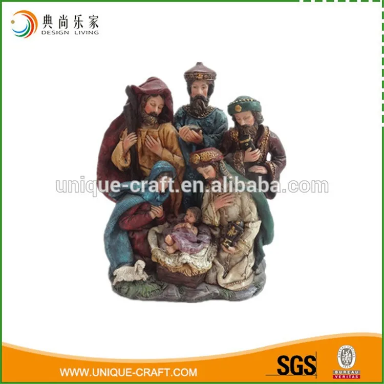 Wholesale resin catholic nativity figurines christmas nativity sets
