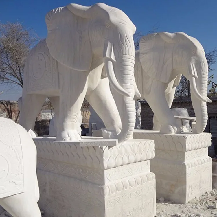 Stone Carvings White Marble Elephant Statue For Sale - Buy Elephant ...