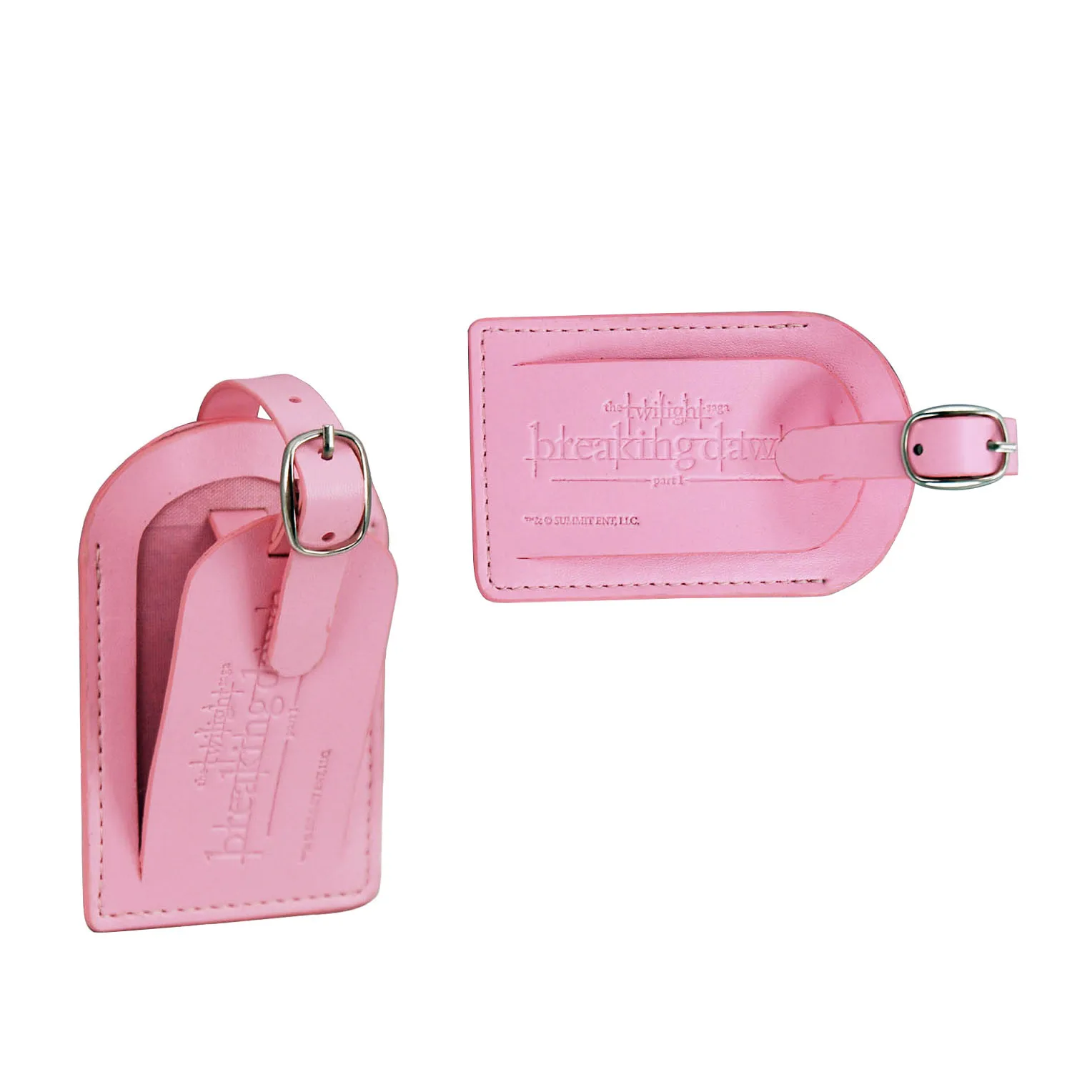 faux leather luggage tags