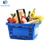 China Supplier Supermarket Plastic Hand Held Shopping Basket Cart for Grocery Store Used