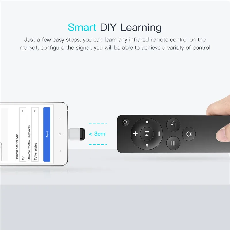 IR Smart App beheer selfoon remote beheer Wireless Infrarooi Toestelle Adapter vir TV TV BOX