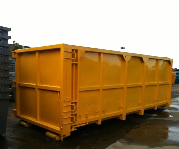T601a 27m3 Truck Hook Lift Bin Roll On Off Bin Metal Scrap Bins For