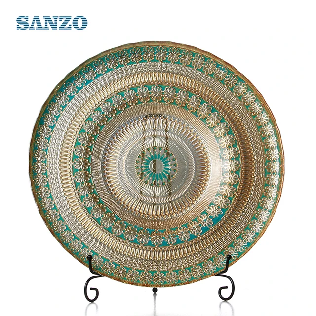 Sanzo Customized Wholesale Glass Charger Plate/Dish
