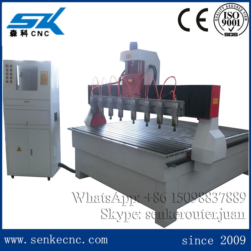 Wood Engraving Sign Making Multi Spindles Eight Heads Cnc Multihead