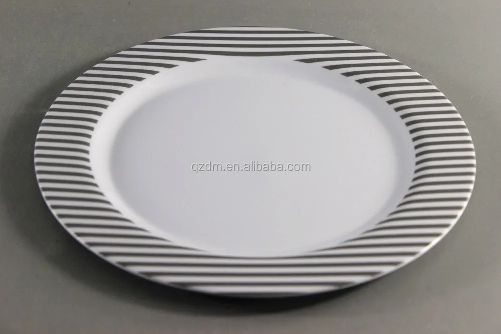 New Design Melamine Round Dish Decal Paper Plate