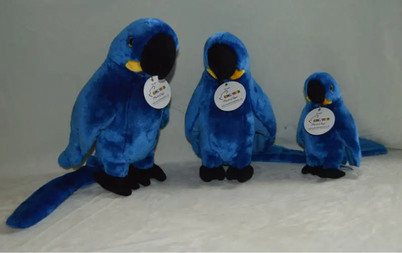 2014 Mainan Mewah Burung Burung Beo Biru Suara Binatang Mainan