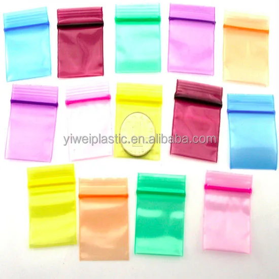 3*4cm Colorful Small Poly Reclosable Ziplock Bags - Buy Small ...