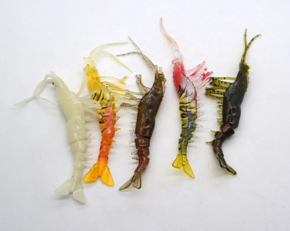 Wholesale Joined Prawn Lure 10.5cm5g Artificial Fish Lure Soft Baits ...