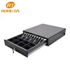 RT410B Electronic Cash Drawer Box For POS terminal with black color,cash tray with 5 bills mini cashbox automatic lock