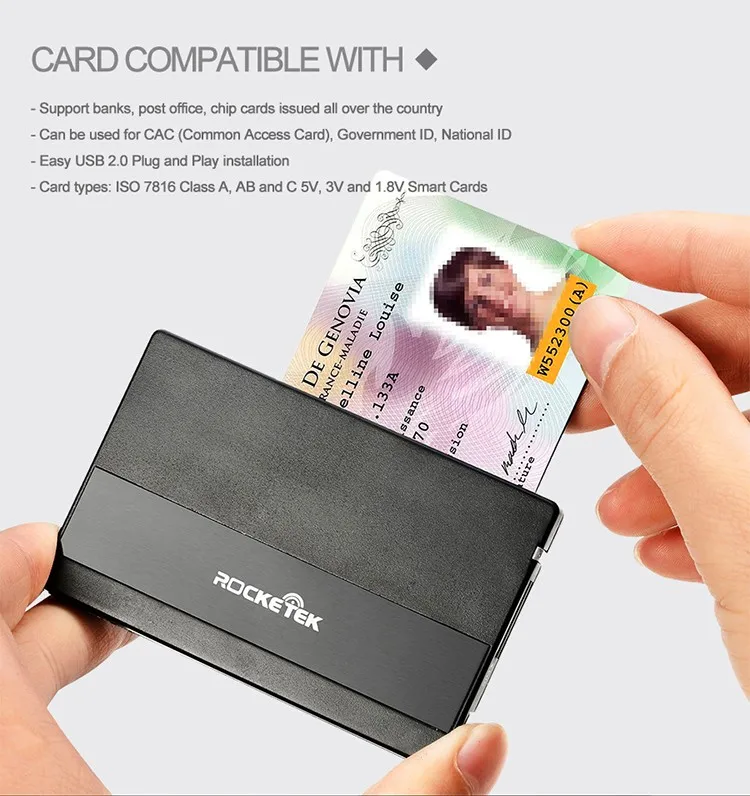 Multifunctional Smart Chip atm card reader with CE FCC - ANKUX.COM