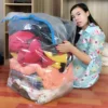 11 silk /wire Best-selling three dimensional vacuum compression bag for clothing ,bedding to save 75% space