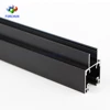 Black color anodized 6063 extrude aluminum accessories profiles for curtain wall