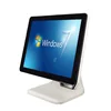 White Aluminum Alloy Windows 15 Inch Capacitive Touch Screen Pos System For Restaurant