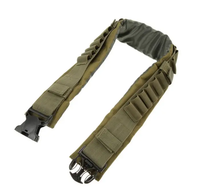 factory price soft padded nylon hunting ammo belt with 25 round