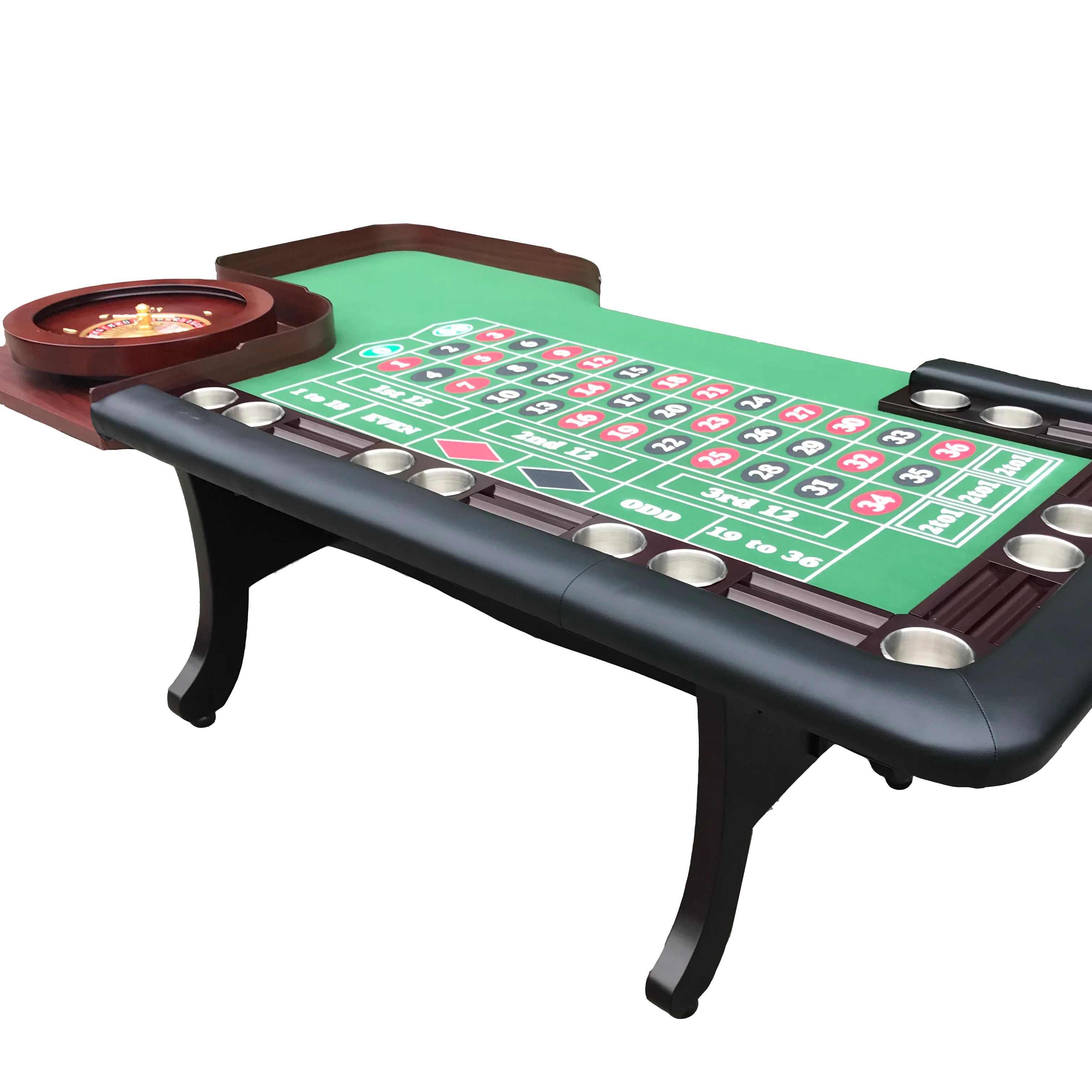 
96inch roulette table with 18inch wheel 