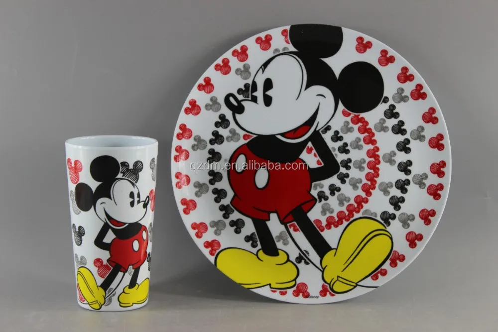 Reusable Melamine Plate And Cup Set For Sale