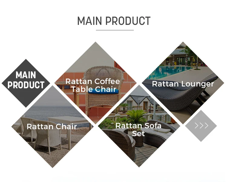 Modern Coffee Clubs Table Rattan Chair Set