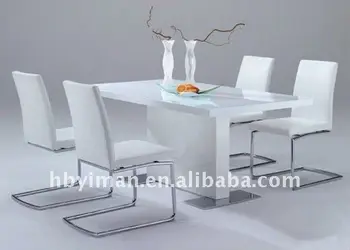 Modern Mdf White High Gloss Dining Room Table Sets Tables And Chairs Home Furniture Product On Alibaba Modern Mdf White High Gloss Dining Room Table Sets Tables And Chairs Home Furniture Product On Alibaba