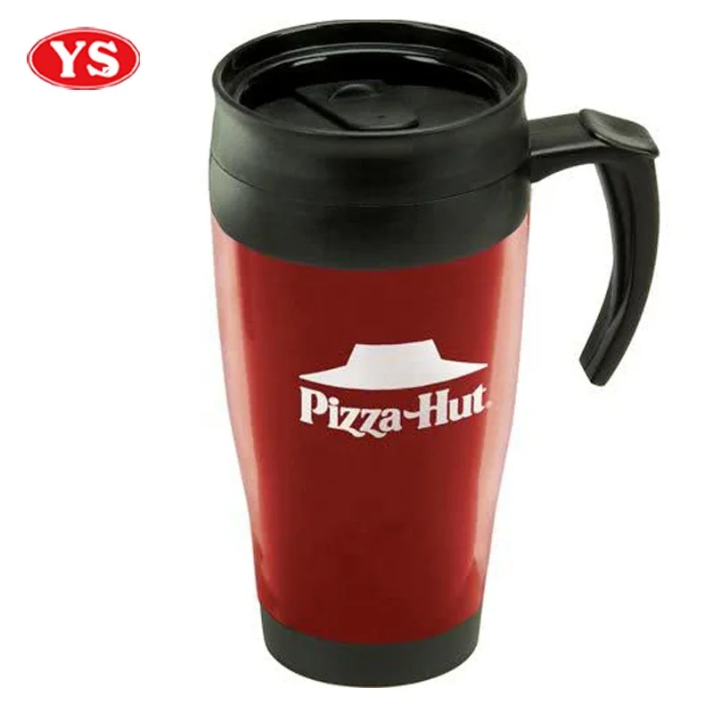 14oz Reusable Double Wall Plastic Thermal Coffee Cup With Handle Buy
