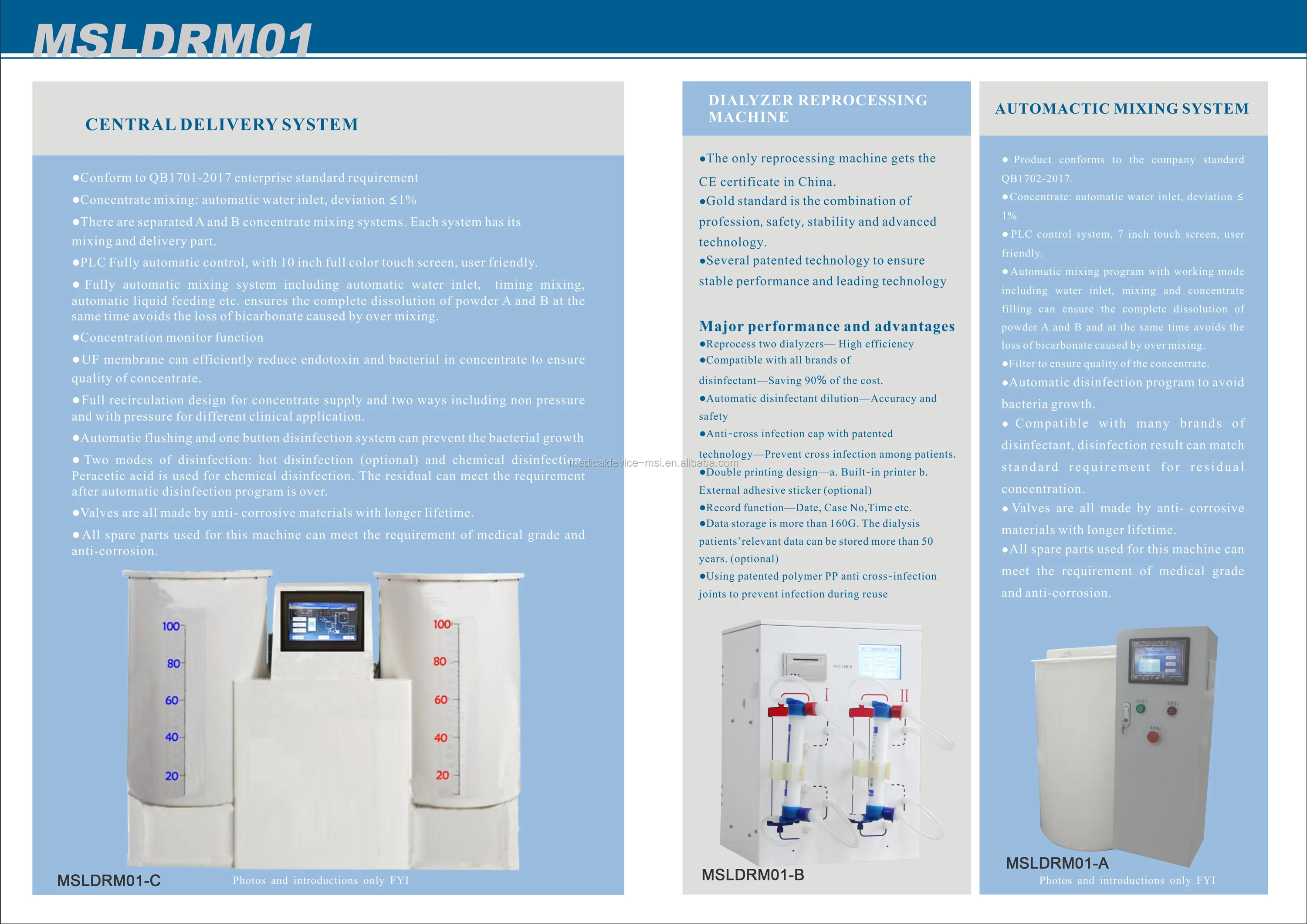 Professional Dialyzer Reprocessing Machine For Dialysis Machine