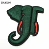 Custom 3d embroidery animal elephant patch
