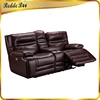 Discount design dhp convertible denim double recliner sofa with cup holder