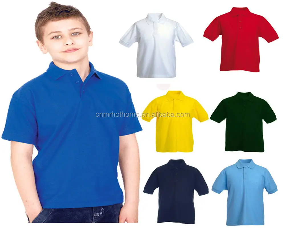 Wholesale Custom Logo School Polo Shirt Kids Polo Shirt Baby Boys Short Sleeve 25-35 Days 5-7days Print Pattern 300pcs Casual