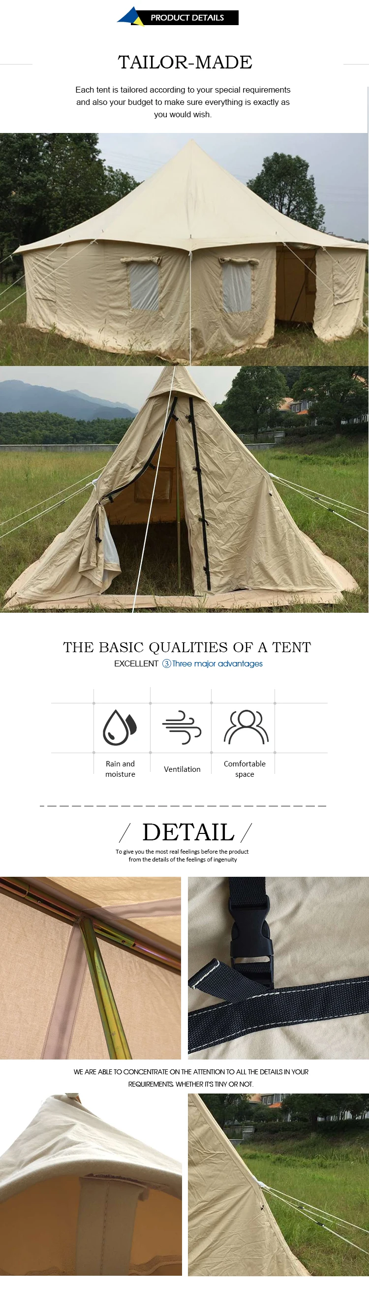 Excellent Quality Wholesale Teepee Canvas Tent Cabins For Sale Buy