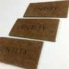 Custom metal letter logo Pu leather patch/label/tag for clothes