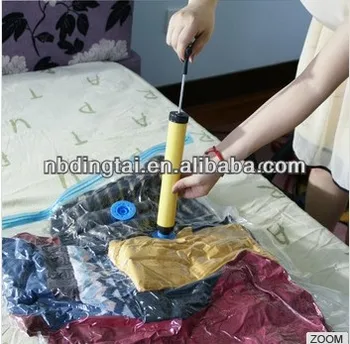 Pa Pe Vacuum Seal Bag For Clothes One Way Degassing Valve Attached