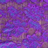 factory direct religious tulle lace fabric with purple beaded