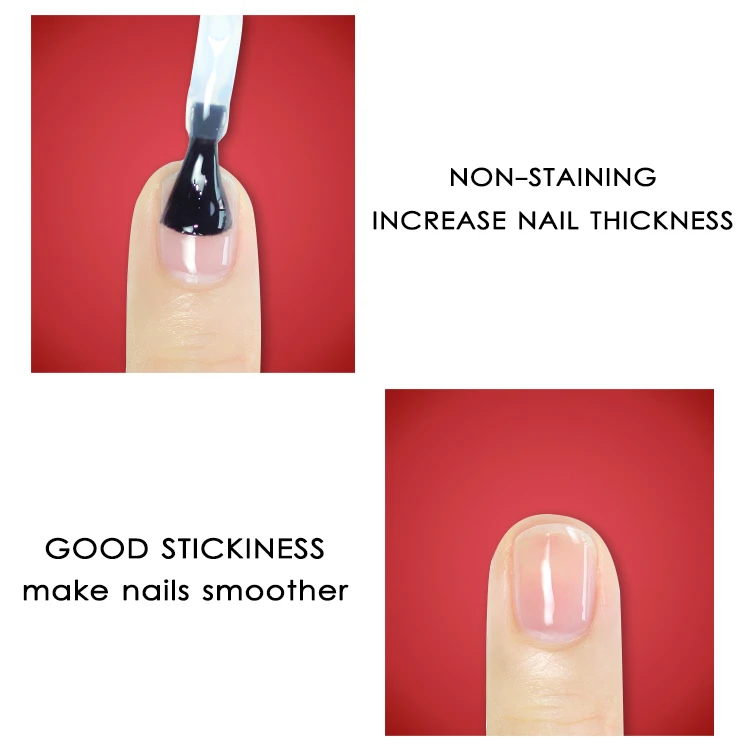 Professional Rubber Base Gel Nail Polish Rubber Base Coat For Long