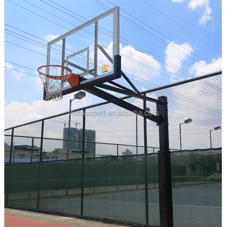 Outdoor Inground Fixed Basketball Goal With 72 Inches Board Buy In