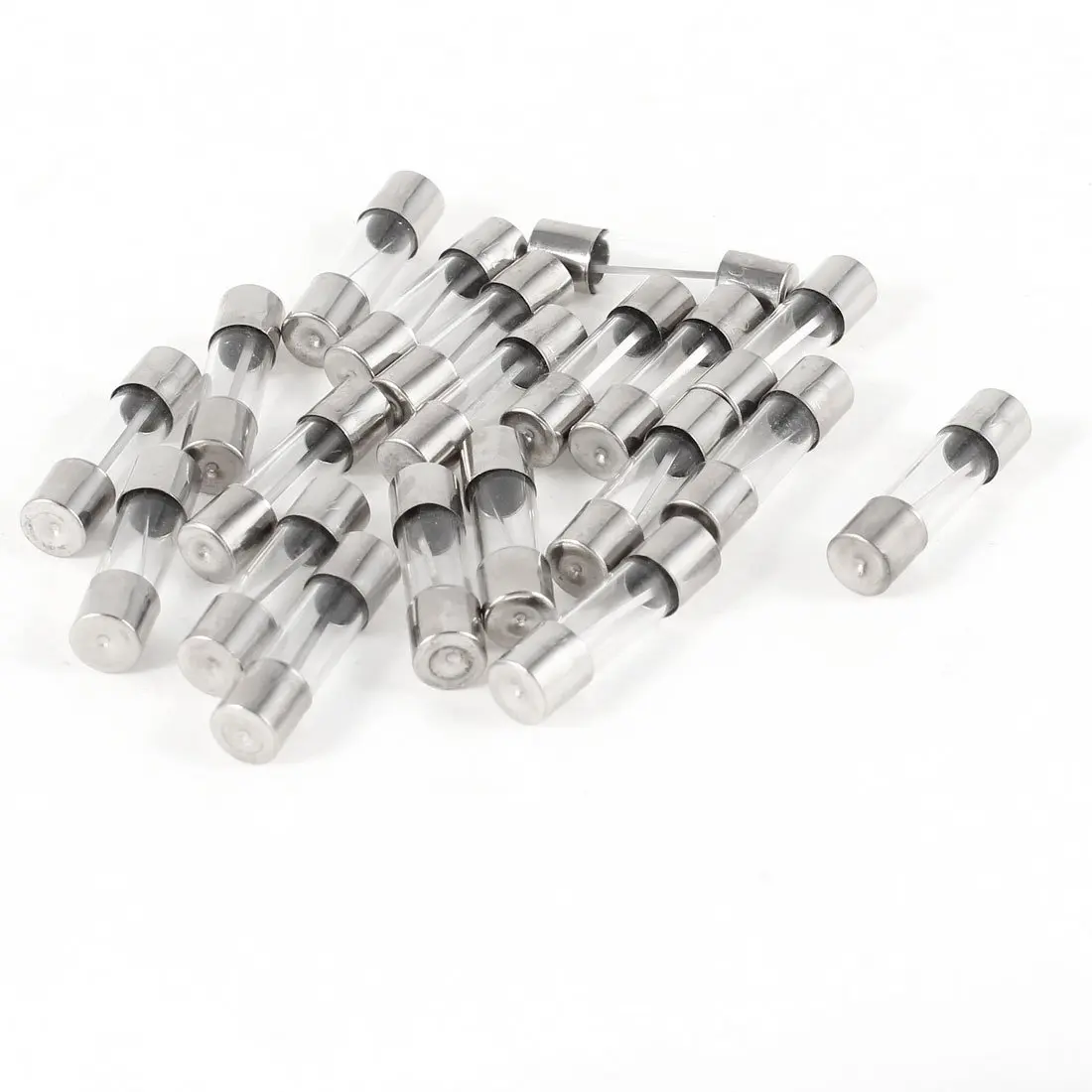 Copapa Glass Fuses Tubes 50pcs Auto 250V 15A 15Amp Quick Acting Fast Blow 5mm x 20mm (15 Amp)