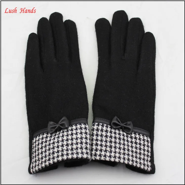 women's cheap winter woolen warm hand knitted gloves