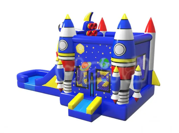 Rocket Ship Bounce House Combo Pvc Inflatable Jumping Air Castle For Sale Buy Pvc Inflatable