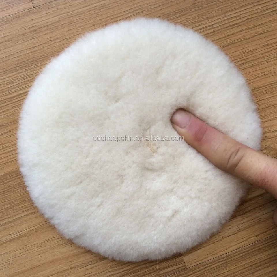 Wholesale Nature Wool Genuine Sheepskin Polishing Pads Wool Buffing Pad Buy Wool Buffing Pad